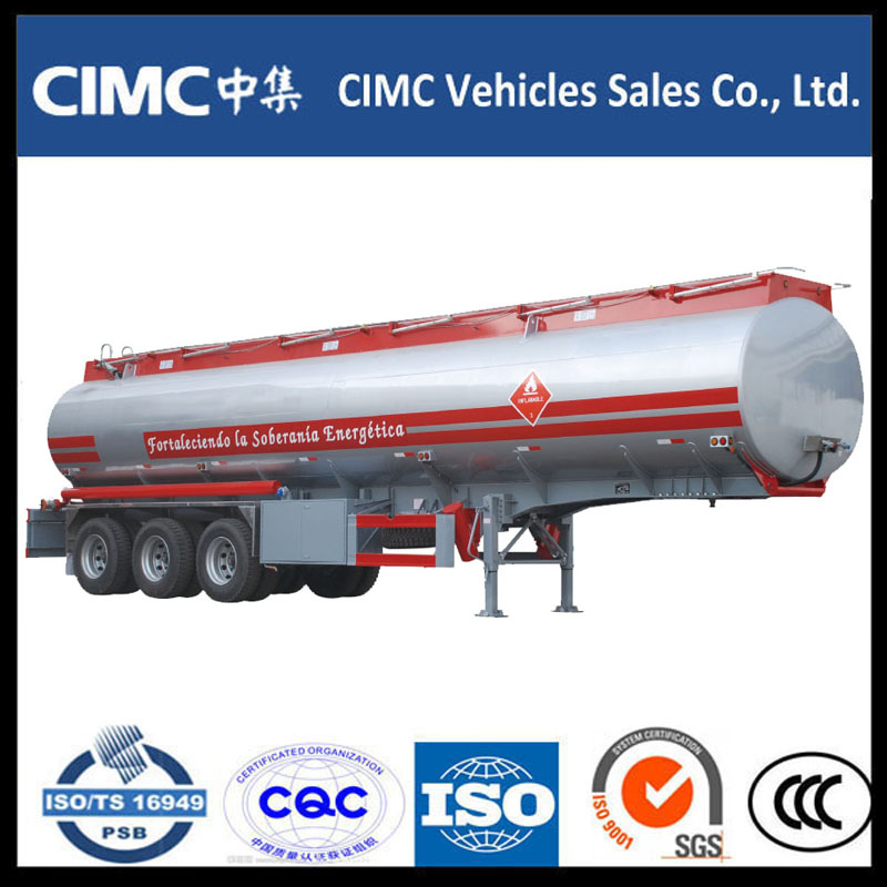 Висококачествен CIMC Fuel Tank Semi Trailer